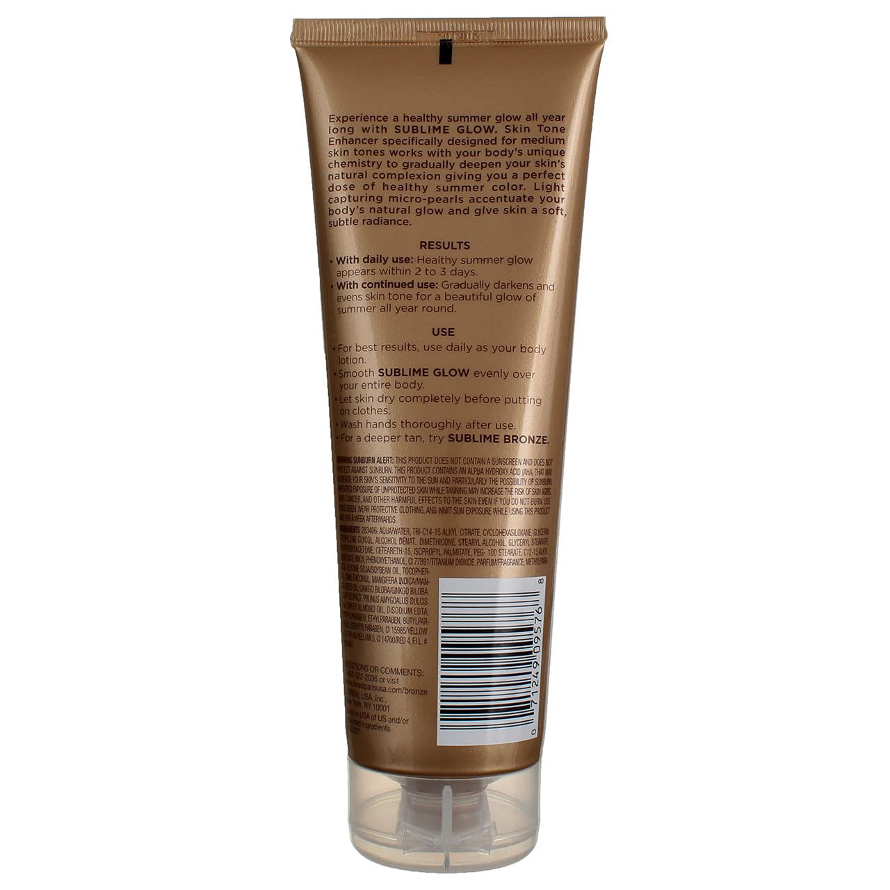 L'Oreal Paris Sublime Bronze Glow Daily Moisturizer and Natural Skin Tone Enhancer, Medium Skin Tones, 8 fl. Oz