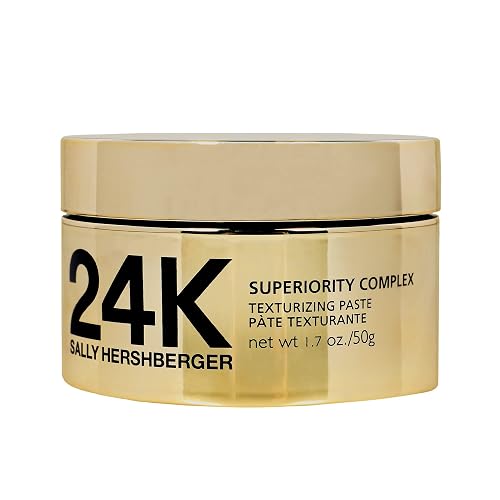 SALLY HERSHBERGER 24K Hair Texturizing Paste for Men & Women - Premium High Shine Pomade - All Day Hold - Hydrating and Volumizing - for Styling