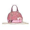 Dukars Little Girls' Sequins Handbags Princess Crossbody Bag Mini Satchel Gifts For Girls Toddler Kids (Pink)
