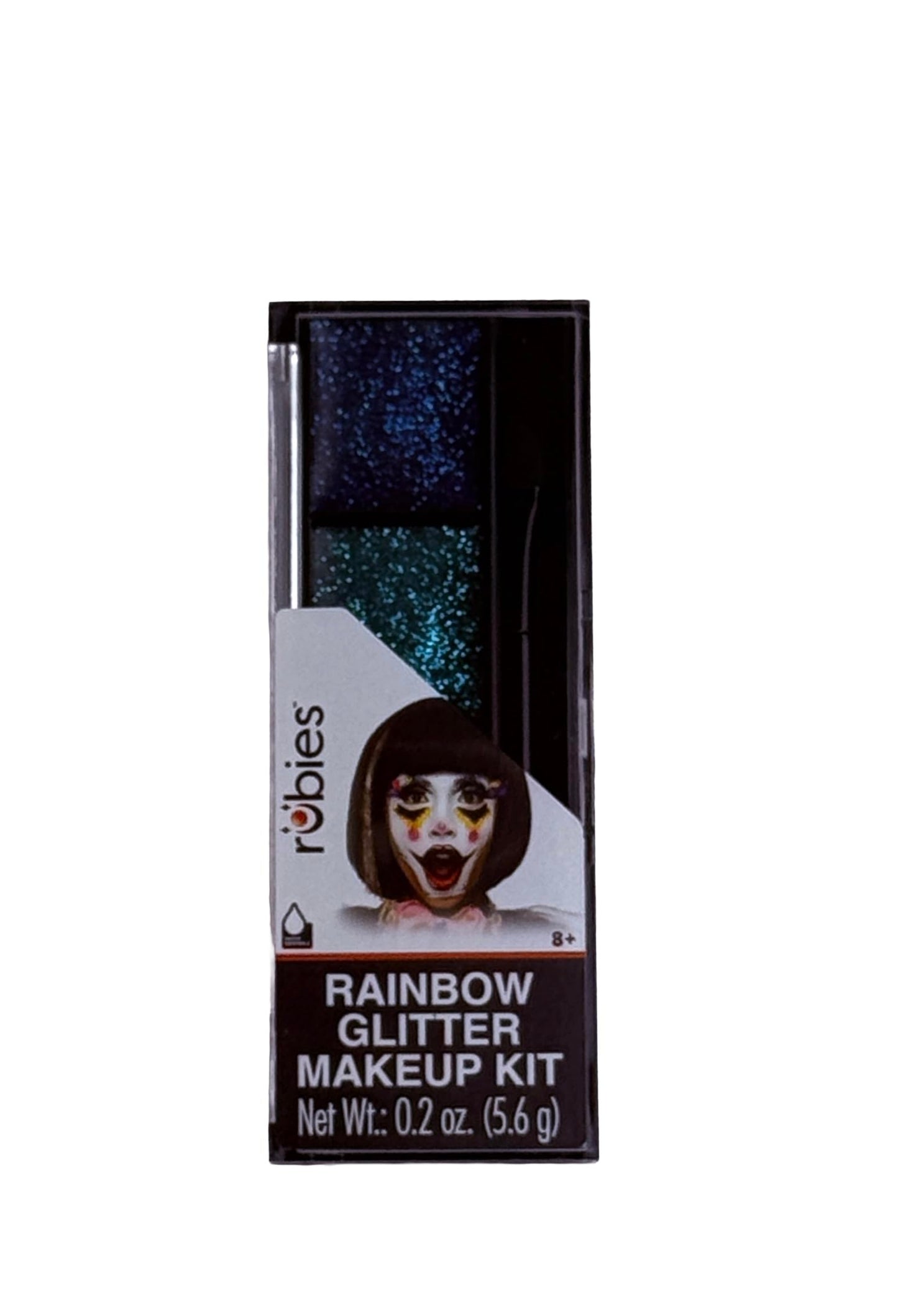 Rubies Rainbow Glitter Makeup Kit, 0.2 oz, Multi-Color Cosmetic Set for Dress Up and Costumes, Age 8+