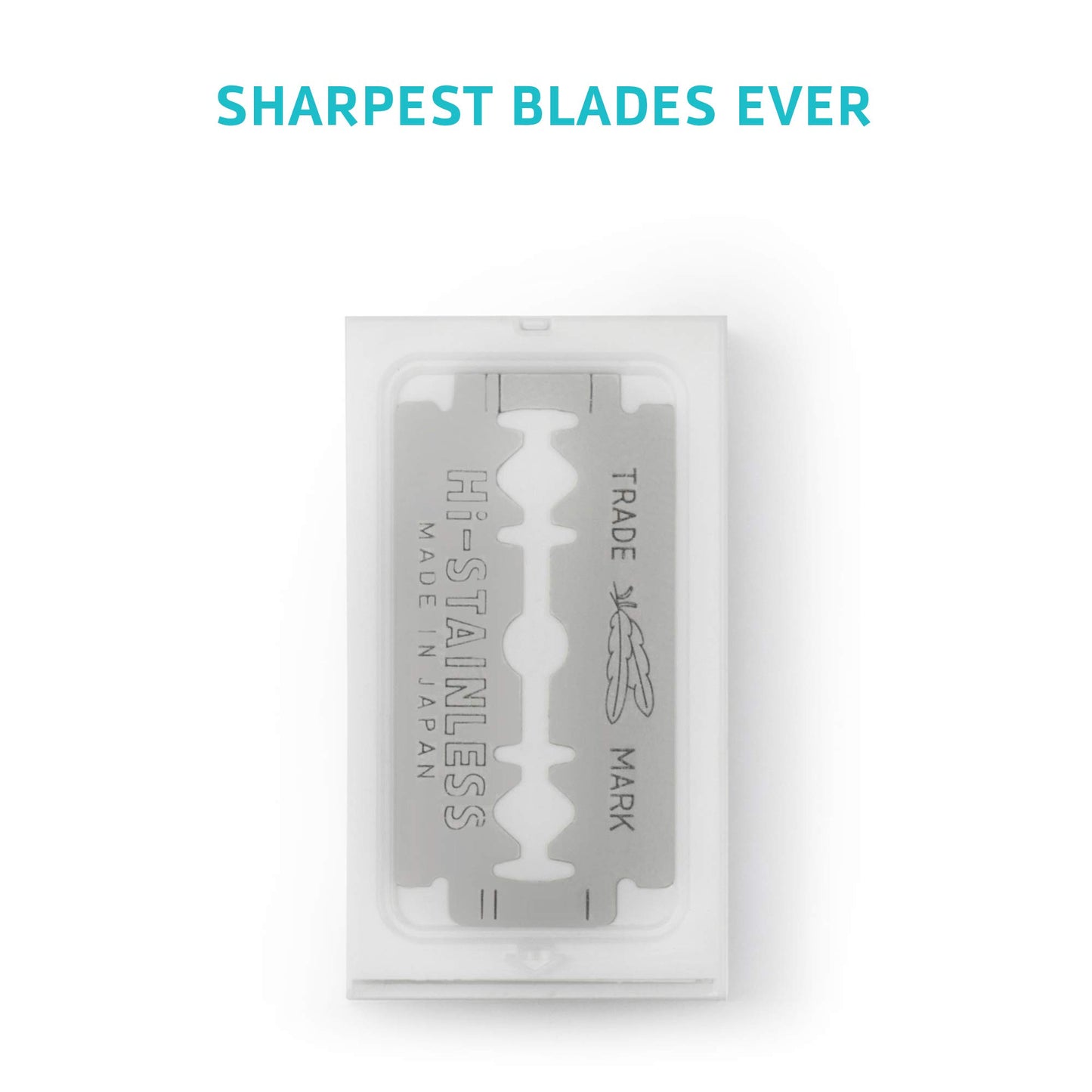 Bombay Shaving Company Feather Razor Blades, Platinum Coated 1 Count (Pack of 20) White Beauty and Personal Care Bombay Shaving Company