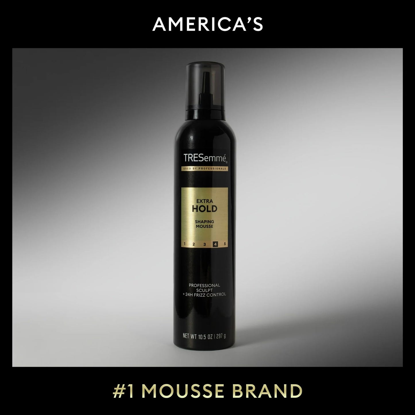TRESemmé Extra Hold Hair Mousse For 24H Touchable Hold & Volume with Pro Lock Tech 10.5 FL Oz (1 Pack Packaging May Vary)