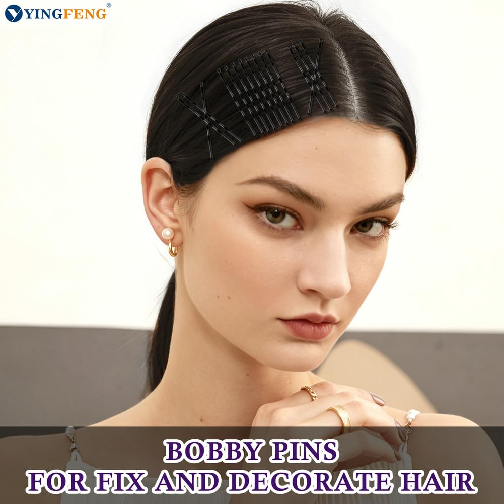 330 Pcs 2.2 Inch Black Bobby Pins, Set of Hairpins with Box, Premium Hair Pins for Kids, Girls and Women, Great for All Hair Types Beauty and Personal Care YINGFENG