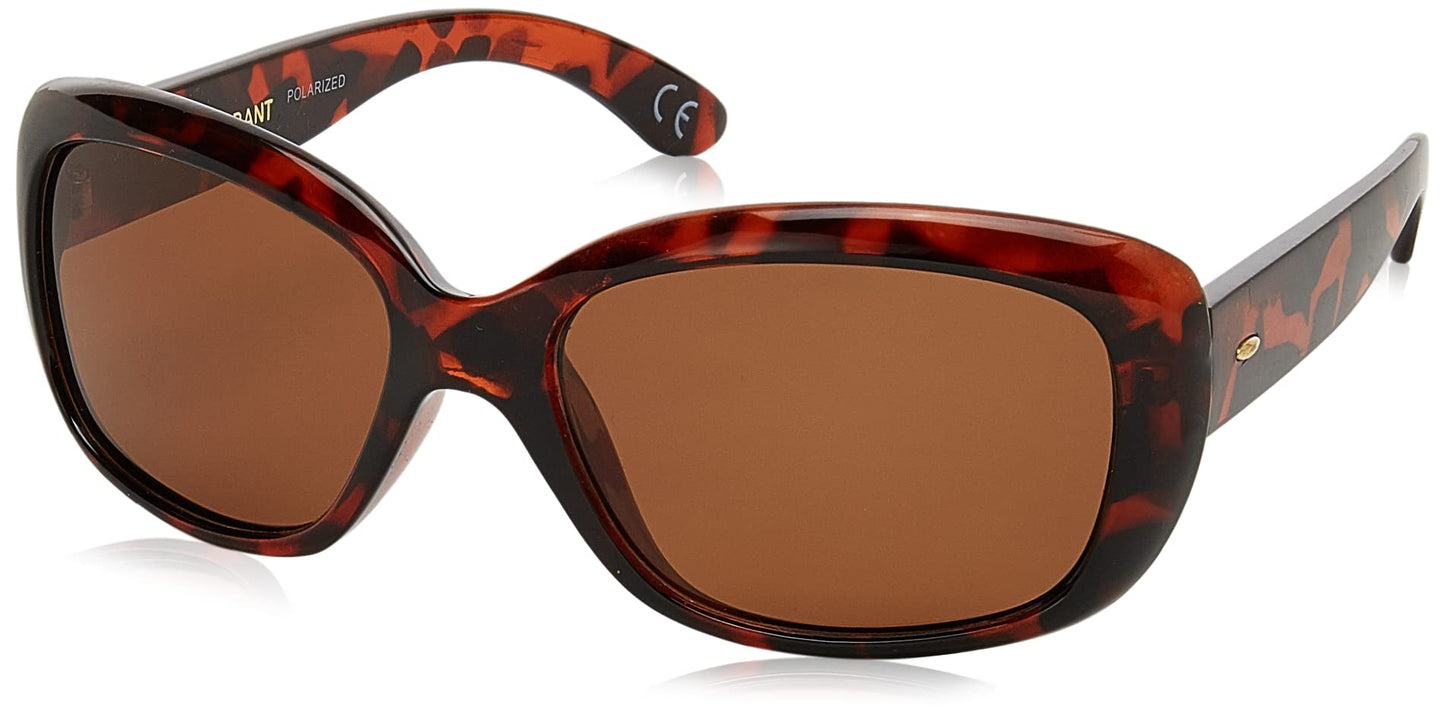 Foster Grant Womens Election Sunglasses, Tortoise/Amber, 52 Mm US