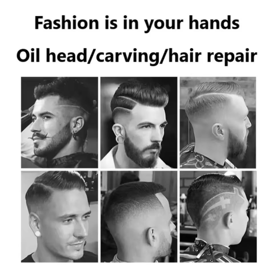 QDKVTNDJZ Hair Clippers for Men Professional - Brushless Motor Trimmers Set with Long Battery Life USB Rechargeable Electric Cutting Kit for at-Home Beauty and Personal Care QDKVTNDJZ