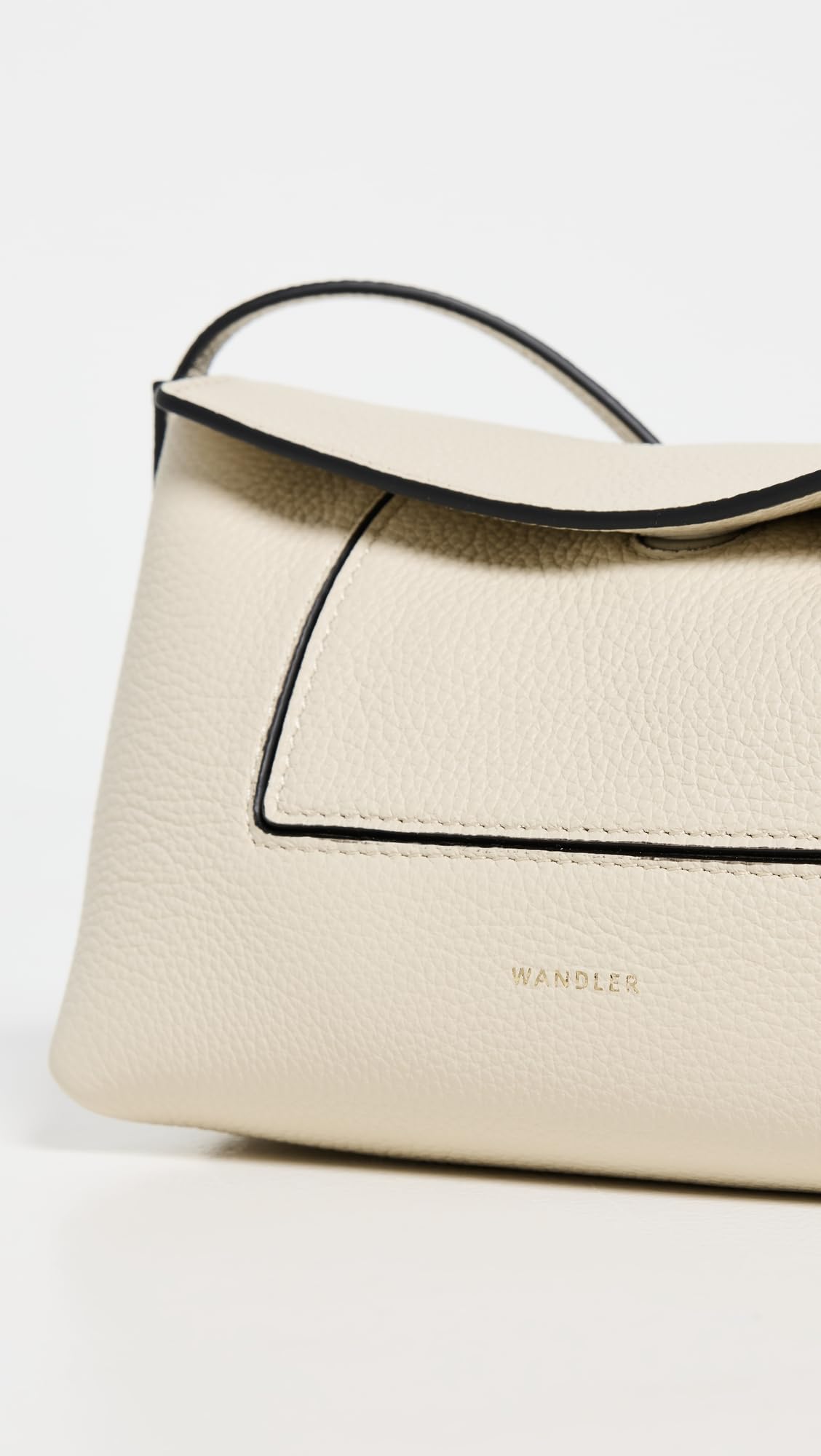 Wandler Women's Penelope Slouch Mini Bag, Beige Crust, Off White, One Size