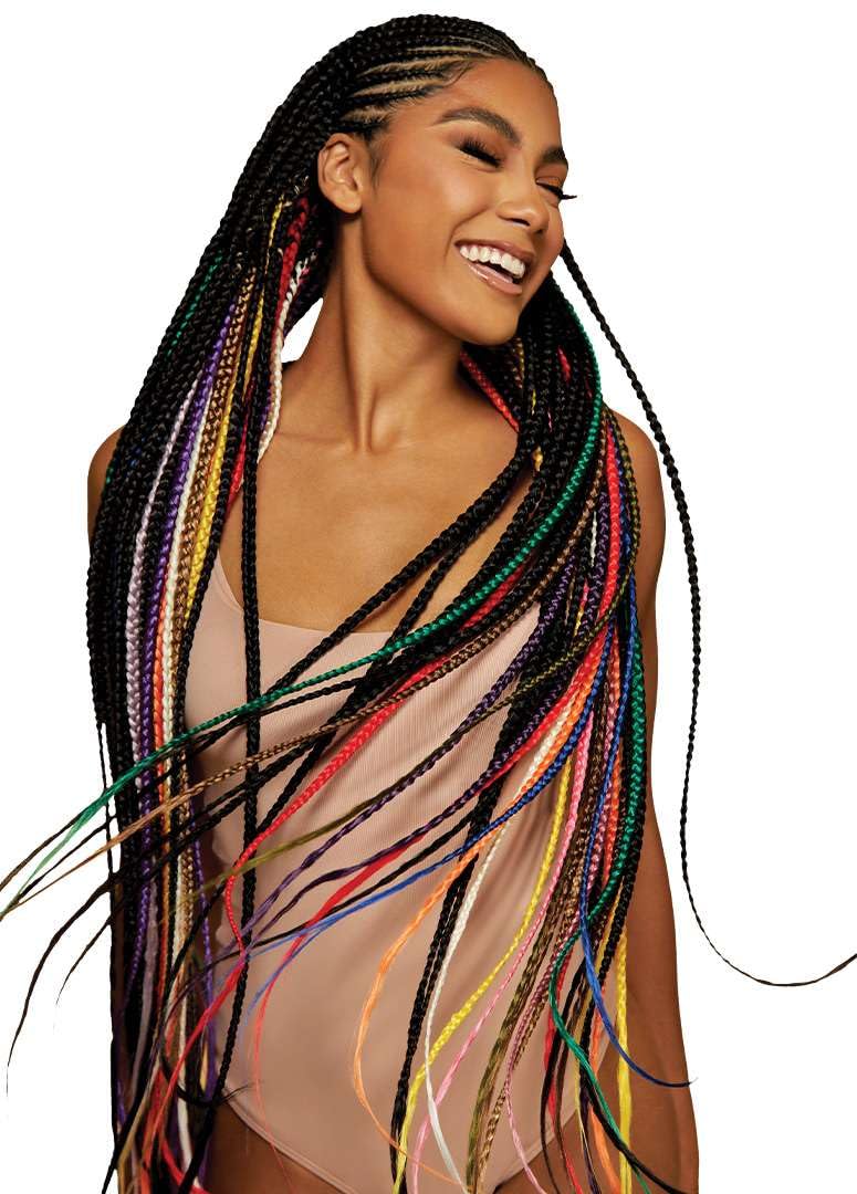 Outre X-Pression Braid - Pre Stretched Braid 52" 3X (5 Pack, OFF BLACK 1B) Beauty and Personal Care Outre