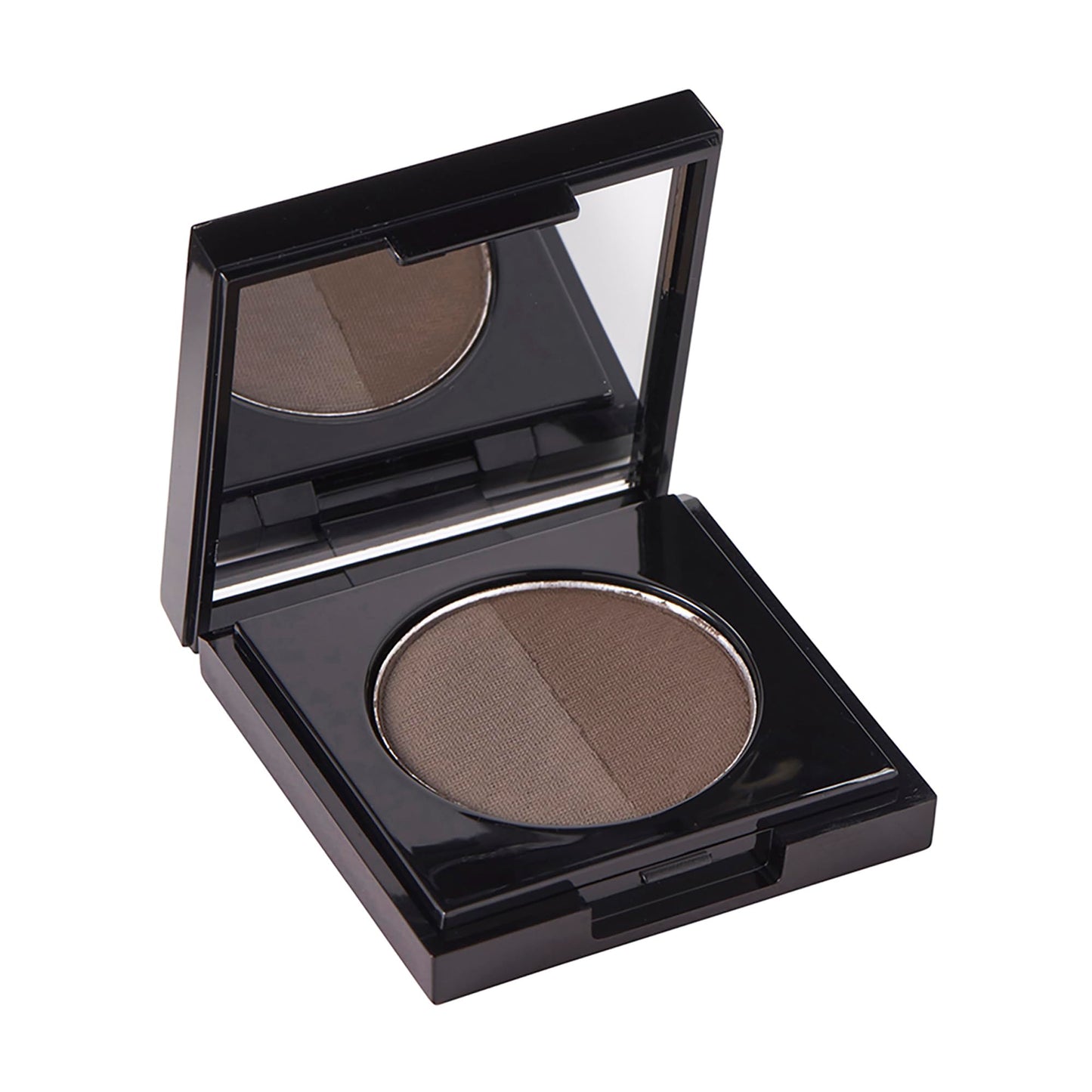 Arches & Halos Duo Luxury Brow Powder - Two-for-One Versatile Compact Powder - Get Full, Defined Brows - Vegan and Cruelty Free Makeup - Charcoal