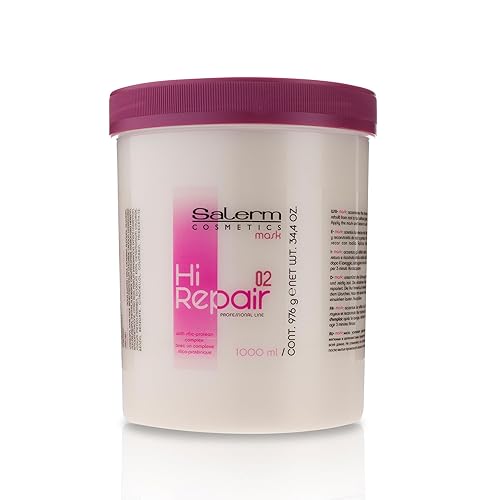 SALERM - Hair Repair Mask - Hi Repair Mask 02-1000 ml - Deeply Moisturizes Damaged Hair - Repairs and Rejuvenates - Shinier and Softer Hair
