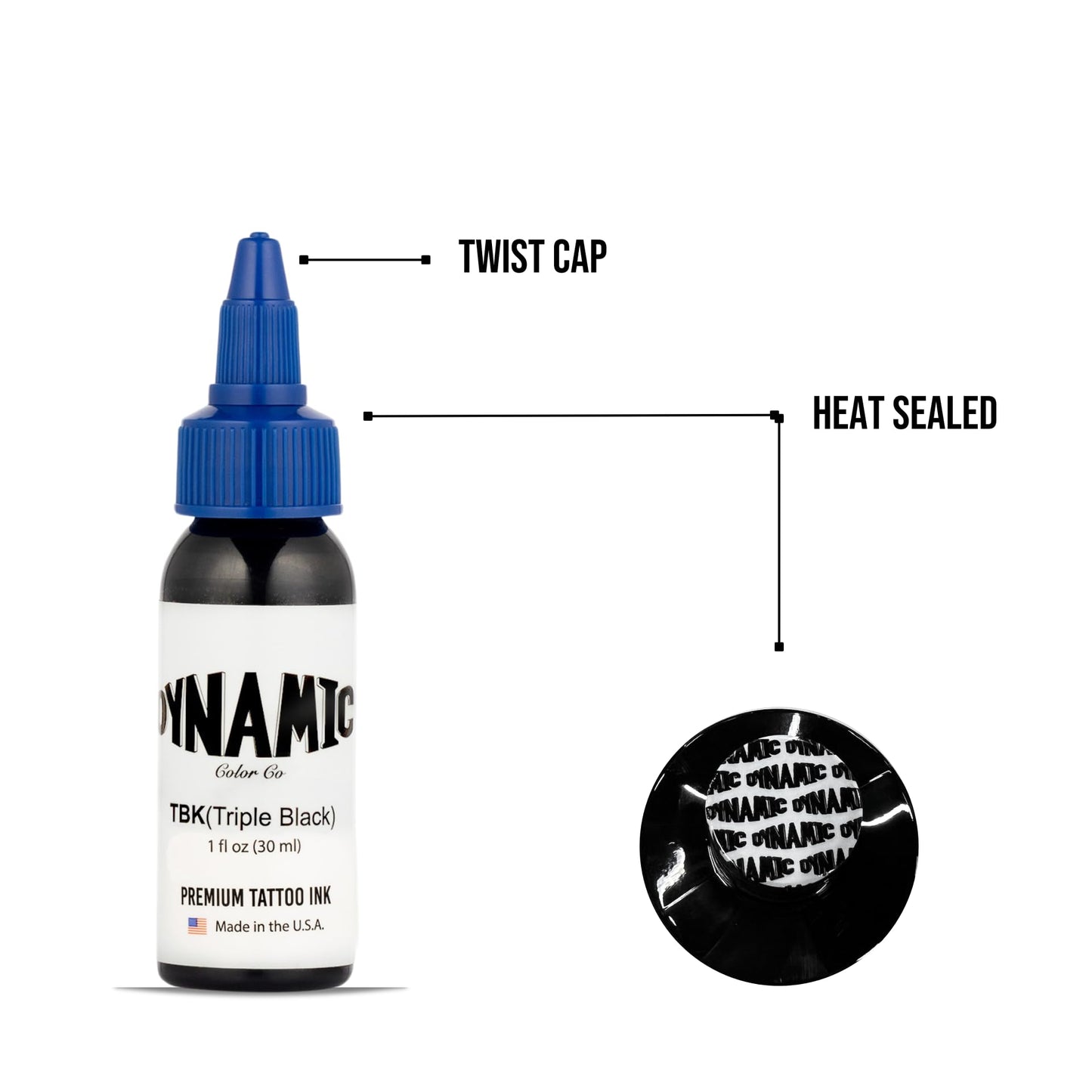 Dynamic Color Triple Black Tattoo Ink, Made in USA Since 1990, 1 oz Beauty and Personal Care Dynamic Color Co