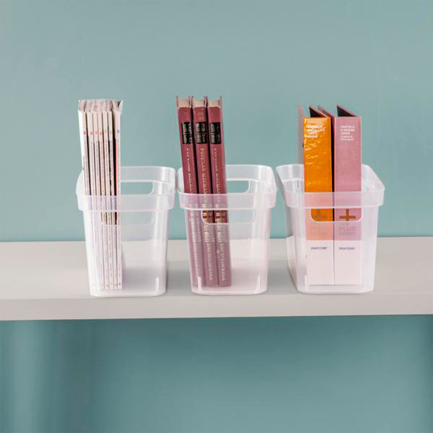 Sterilite 13288608 Narrow Storage Bin Clear - Pack of 8