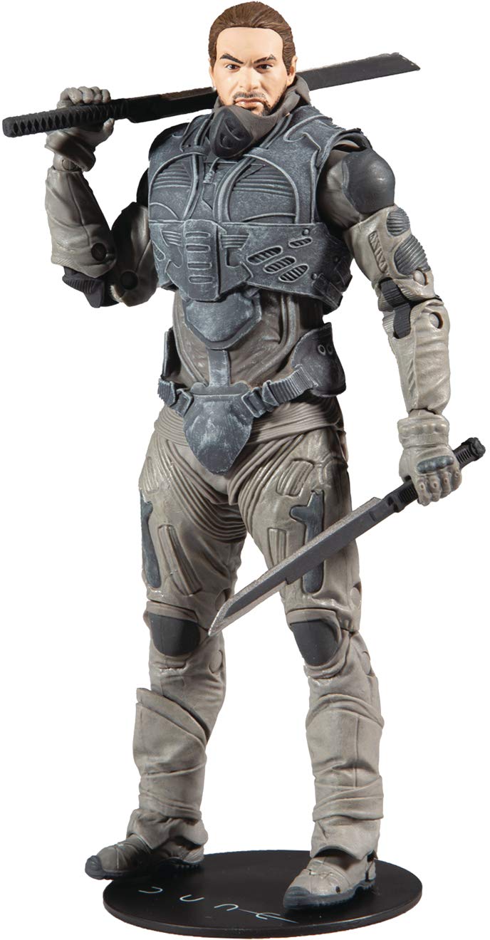 McFarlane Toys Dune Duncan Idaho 7-inch Action Figure with Build-A Glossu ‘Beast’ Rabban Figure Parts, Multicolor