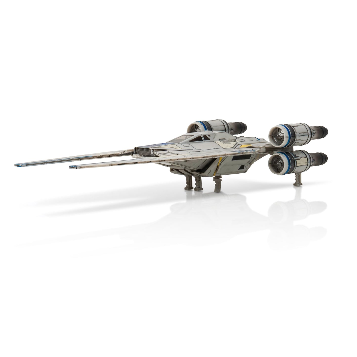 Jazwares Star Wars Micro Galaxy Squadron U-Wing Starfighter – 12" Vehicle with Foldout Wings, Troop Bay, Sniper Gun & 3 Micro Figures