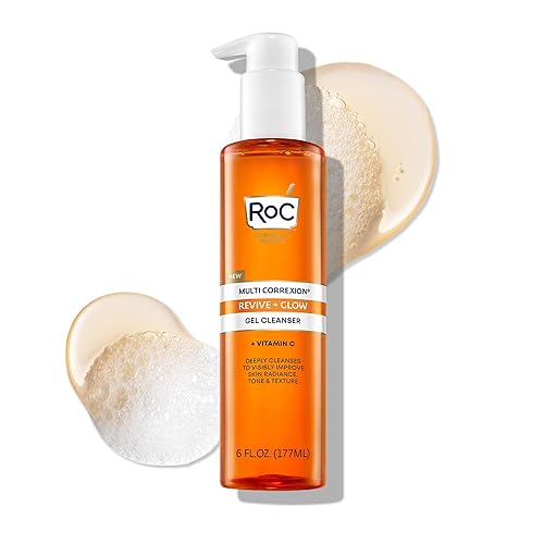 RoC Multi Correxion Revive + Glow Gel Vitamin C Cleanser, Face Wash, Facial Cleanser with Glycolic Acid, Paraben-Free, Sulfate-Free Skin Care - 6