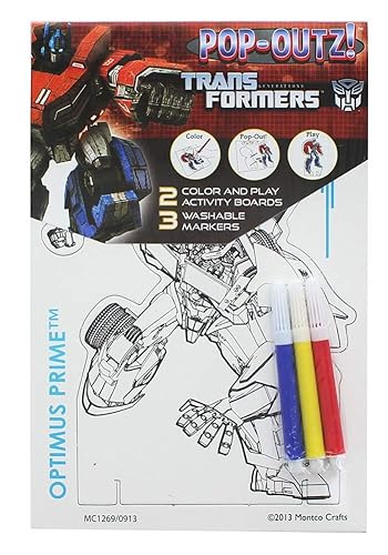 Pop Outz! - Transformers Color and Play Activity Boards - Styles Vary
