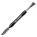 Eye Embrace Pro Grip Angled Eyebrow Brush and Spoolie Premium Quality Brow Makeup Brush