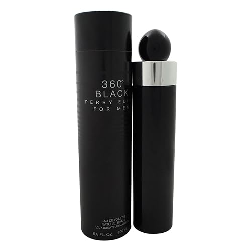 PERRY ELLIS 360 Black for Men Eau De Toilette Spray, 6.8 Ounce
