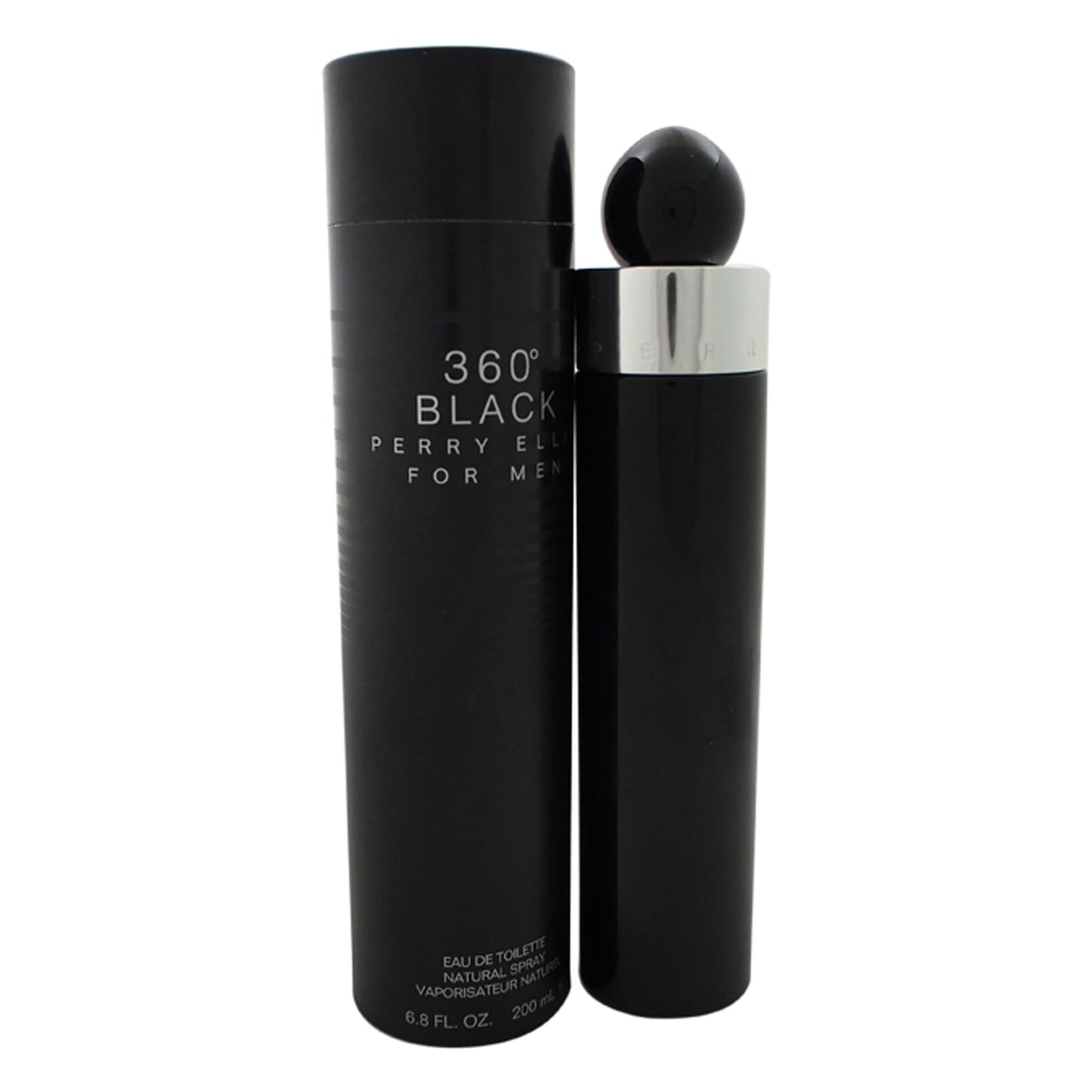 PERRY ELLIS 360 Black for Men Eau De Toilette Spray, 6.8 Ounce
