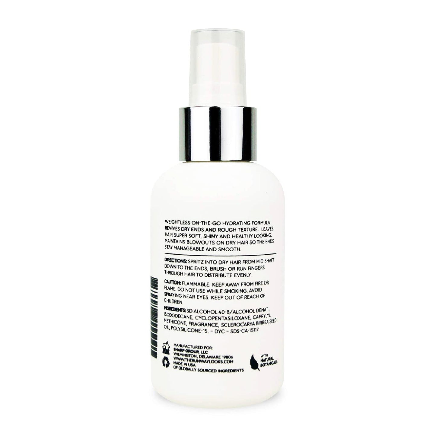 The Runway Looks Gloss Luxury Silkening Sheen, Marula Oil Infused Leave-In Spray to Boost Shine & Softness, Non-Greasy Formula (4oz)
