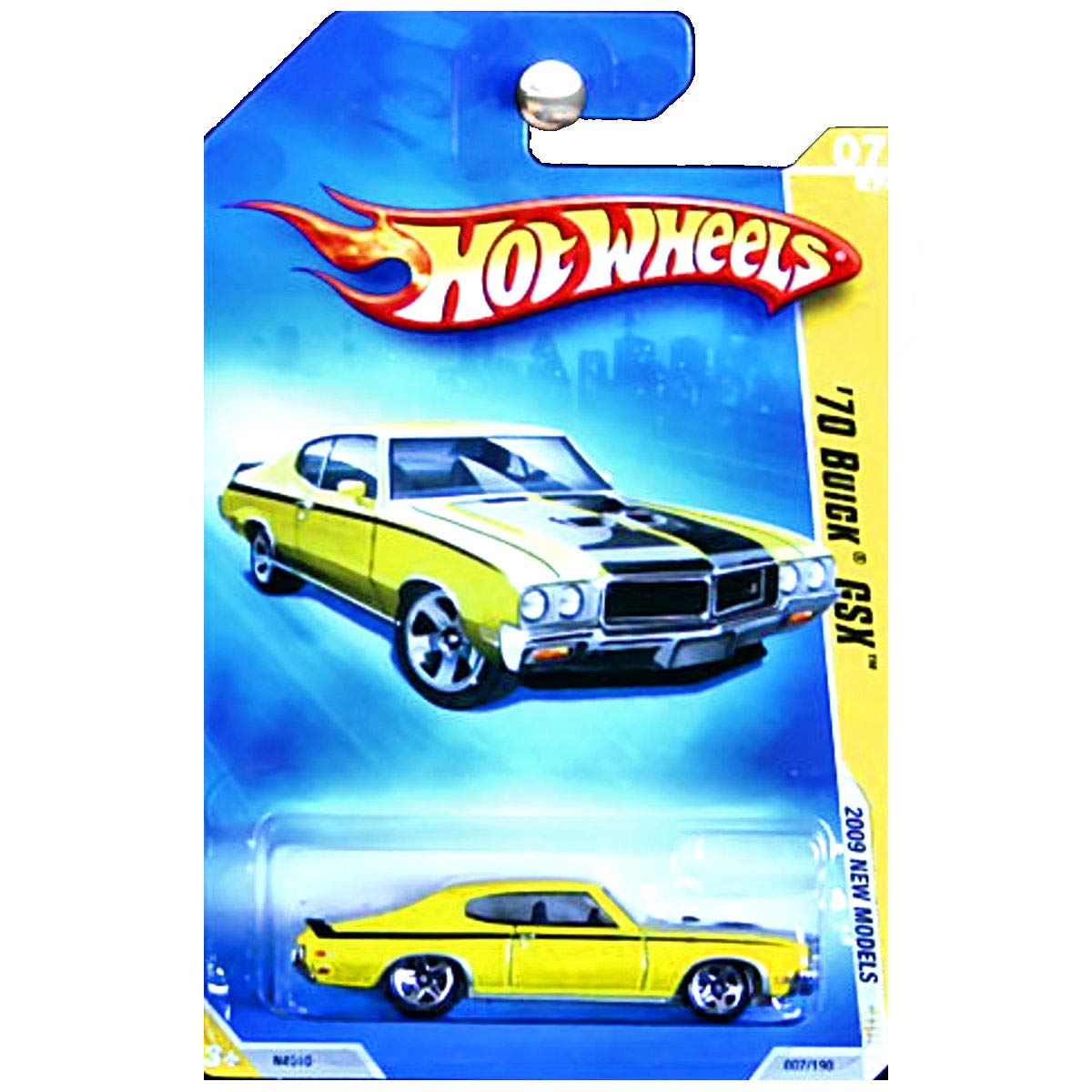 Hot Wheels 2009 New Models '70 BUICK GSX 007/190 Yellow Collectible Car