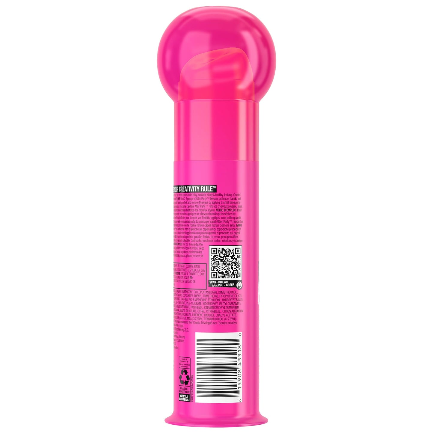 TIGI Bedhead After Party Smoothing Cream, 3.38 oz, 2 pk