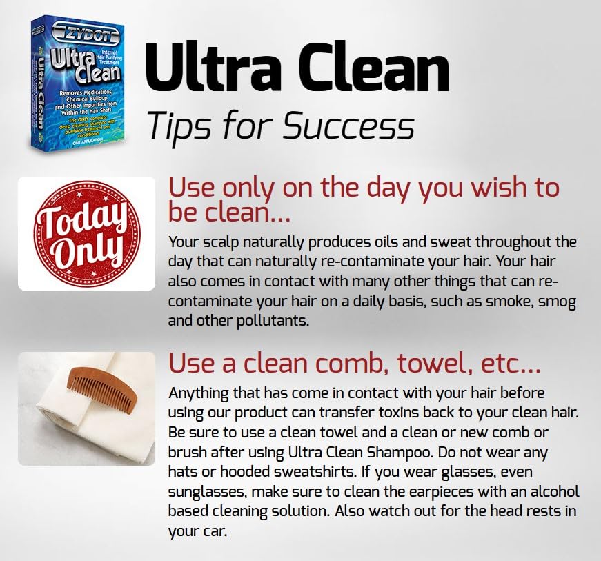 Zydot Ultra Clean Detox Shampoo Kit – Fast Hair Follicle Cleansing, Toxin Removal & Deep Detox for Clear, Healthy Hair