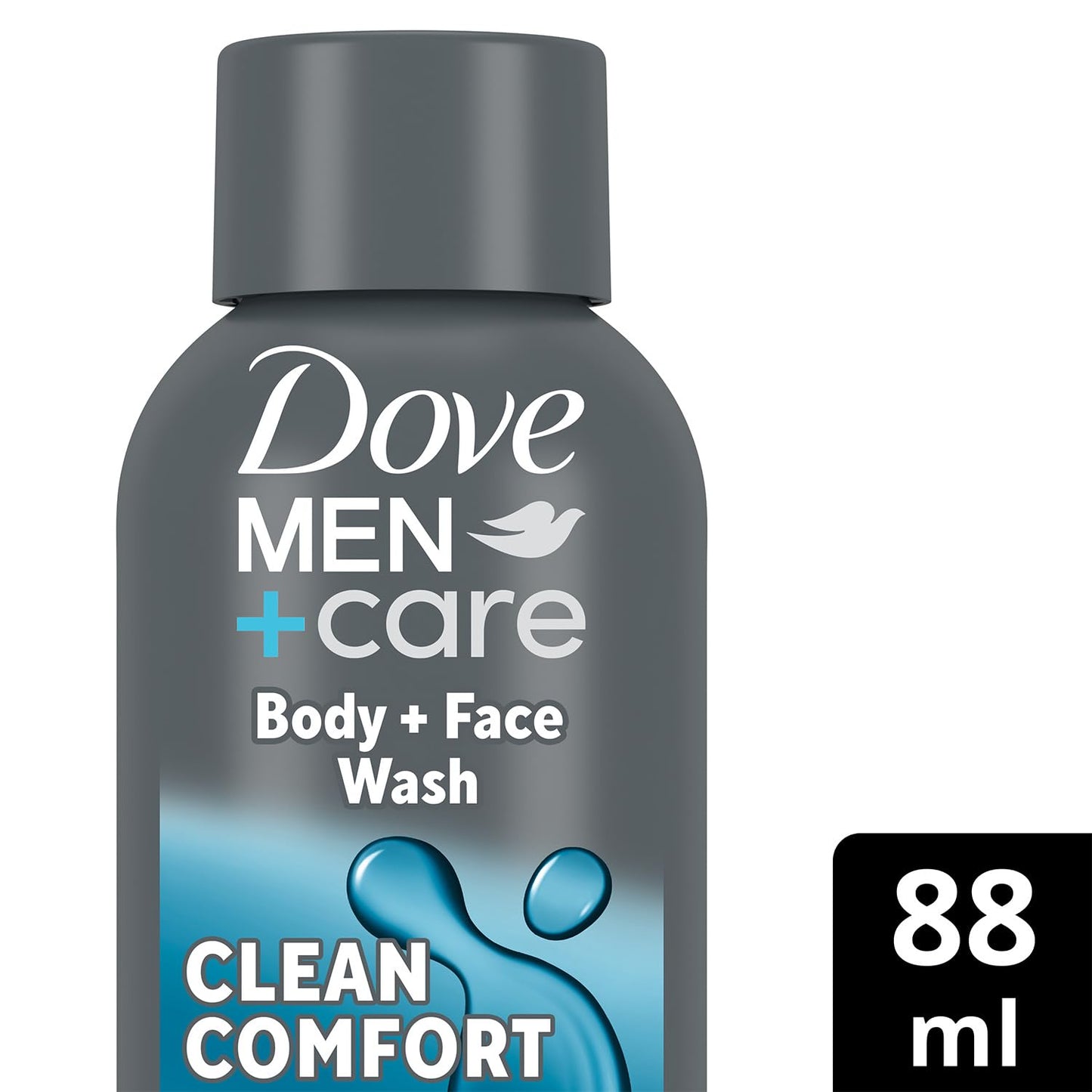 DOVE MEN +CARE Hydrating Clean Comfort Body and Face Wash with 24-Hour Nourishing Micromoisture Technology Body Wash for Men, 3 oz (3 pack)