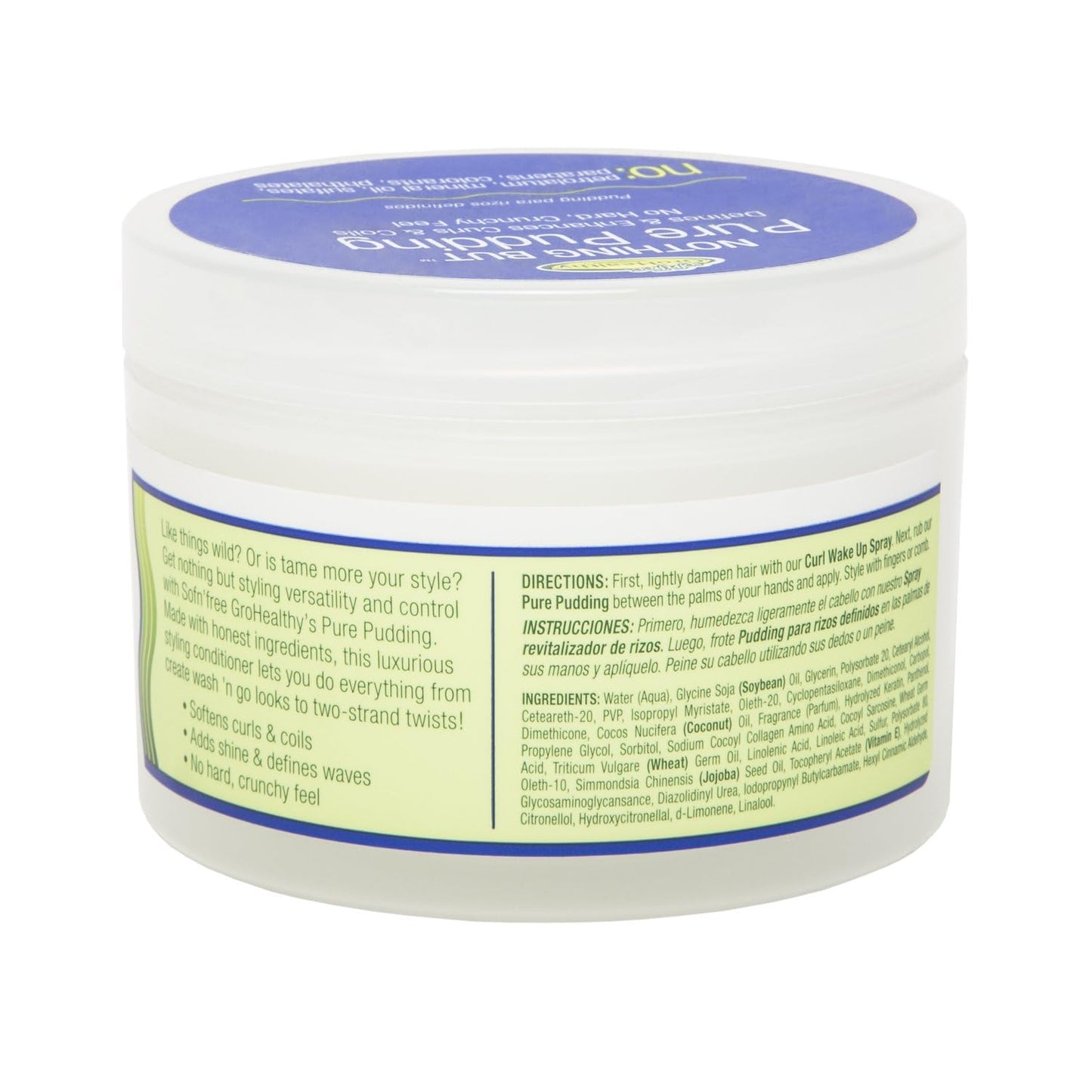 NOTHING BUT Pure Pudding - Gentle Non-Irritating Sulfate-Free Styling Conditioner for All Types of Curly, Healthy, Natural Hair, 8.8 oz (Pack of 1)