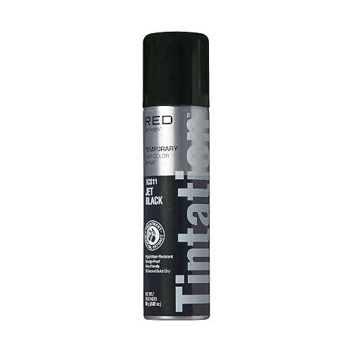 Red by Kiss Tintation Temporary Hair Color Spray, Instant Gray Root Touch Up Coverage, Water-Resistant & Smudge-Proof, Easy Wash Out, Barber