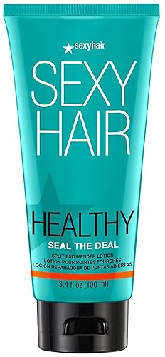 SexyHair Healthy Seal the Deal Split End Mender Lotion, 3.4 Oz, Mends Split Ends, All Hair Types