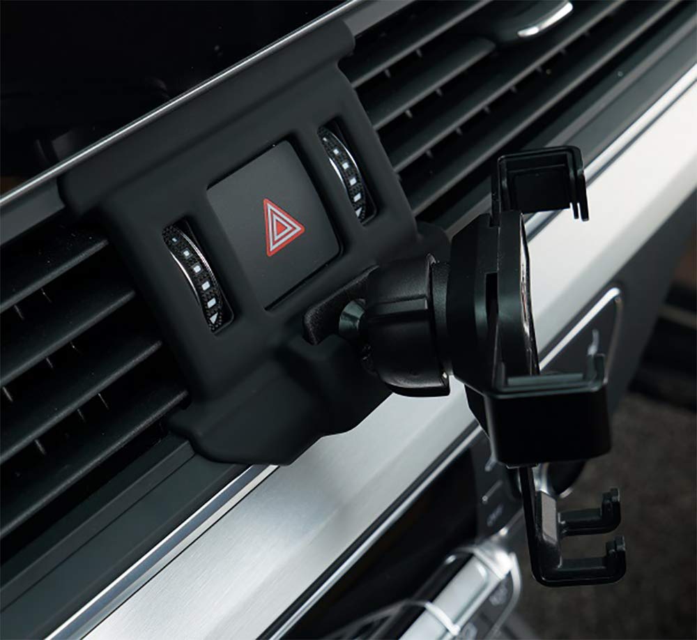 BEERTE Phone Holder fit for Audi Q5 2018-2024 Audi SQ5 2018-2024 Adjustable Air Vent Car Dashboard Cell Phone Mount Carbon Fiber Pattern Phone Mount…