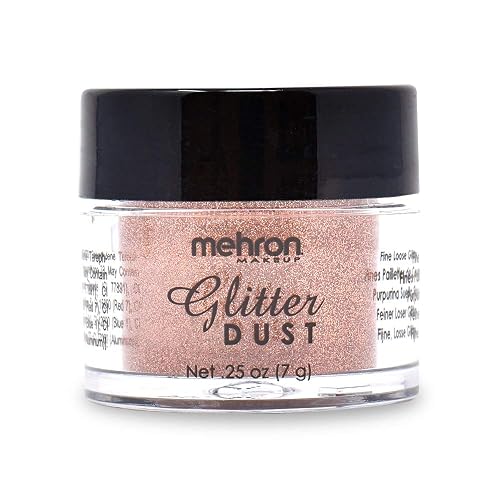 Mehron Makeup Paradise Glitter FX | Professional Cosmetic for Makeup & Art | Vibrant & Shimmering Loose Glitter .25 oz (7 g) (Copper)