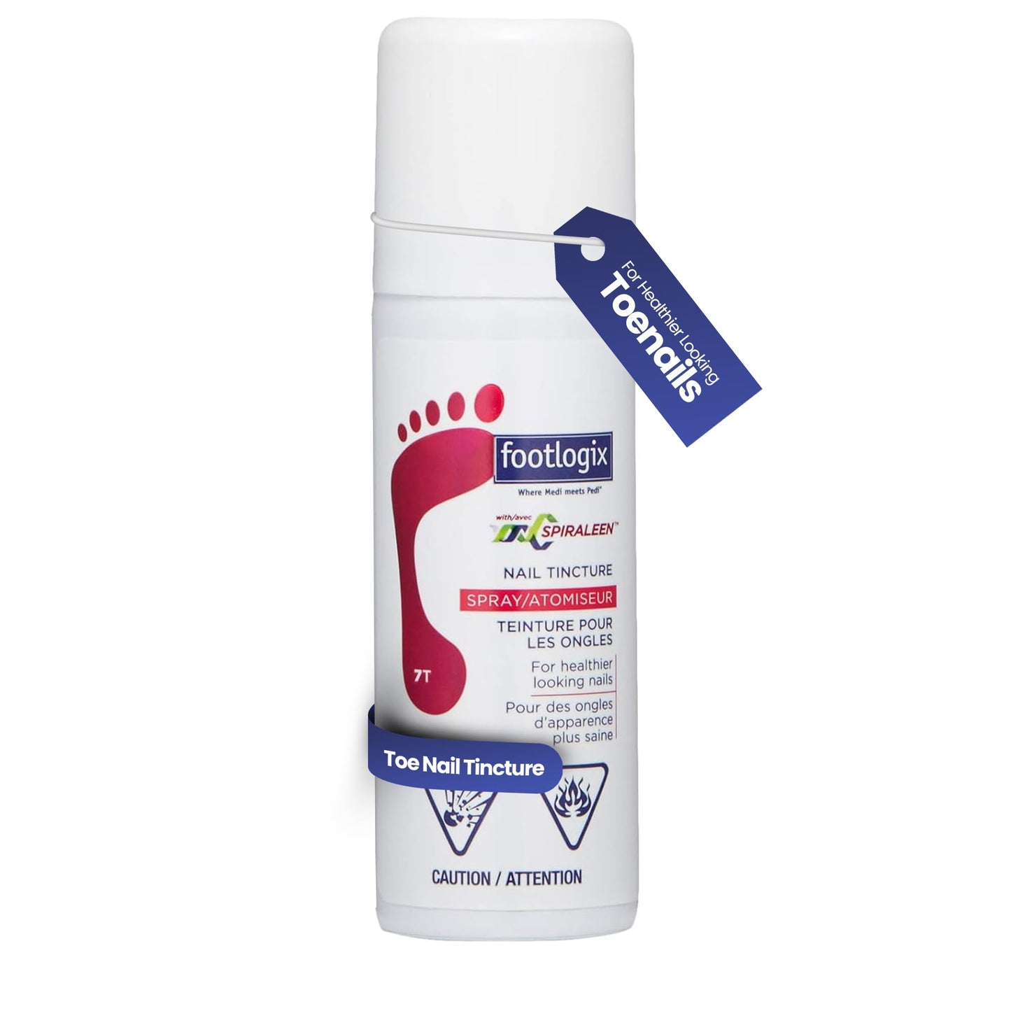 FOOTLOGIX Nail Tincture Spray with Spiraleen, 1.55 Fl Oz (Pack of 1) Beauty & Personal Care FOOTLOGIX