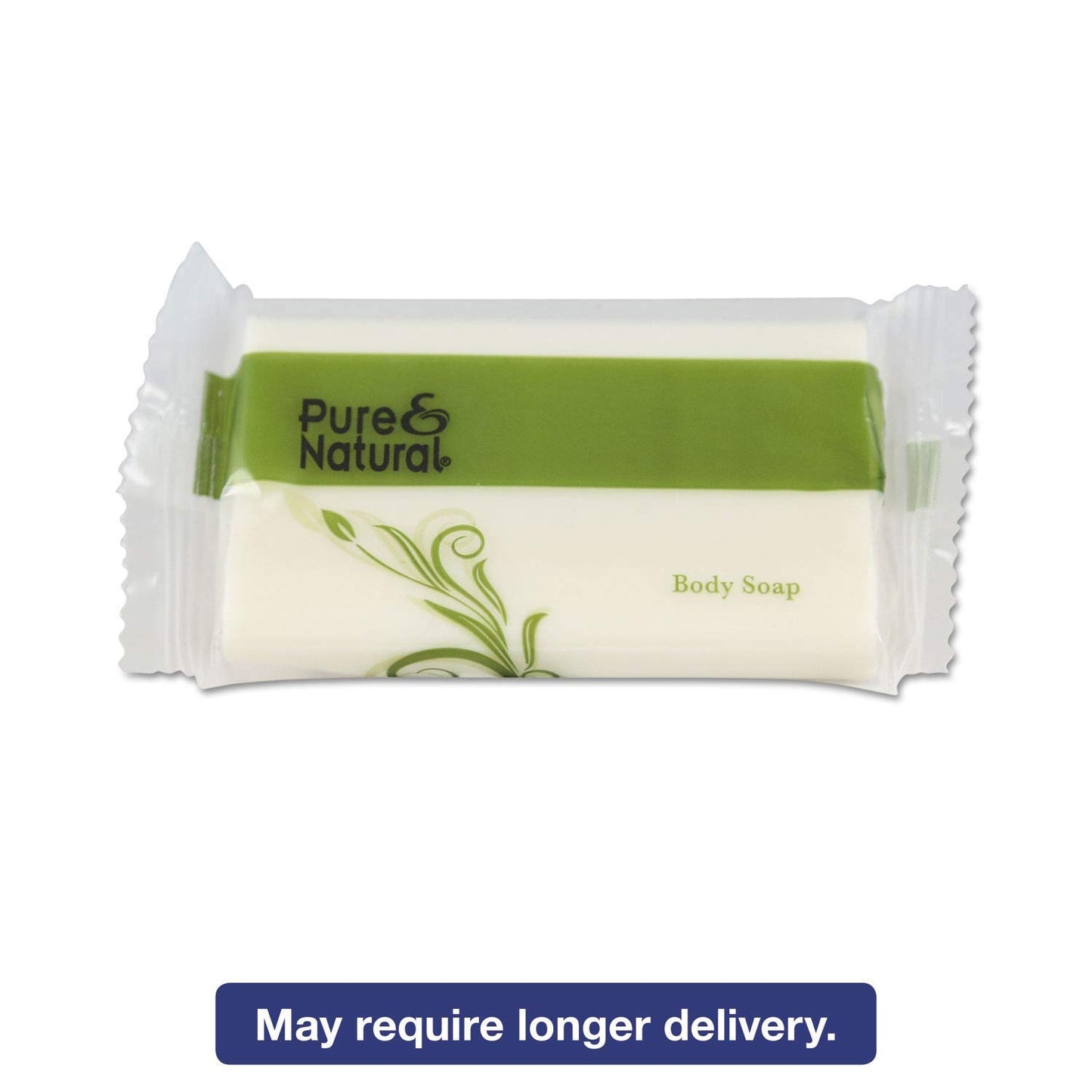 Pure & Natural Body & Facial Soap, 1.5 Oz, Fresh Scent, White, 500/Carton