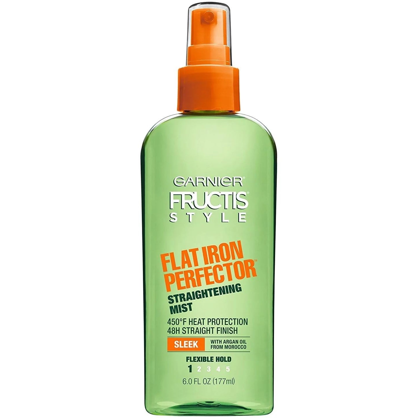 Garnier Fructis Style Sleek & Shine Flat Iron Perfector Straightening Mist 6 oz (Pack of 4)