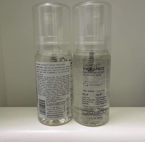 GIOVANNI HAIR CARE PRODUCTS HAIR SPRAY,L.A. HOLD, 2.2 FZ CASE_12