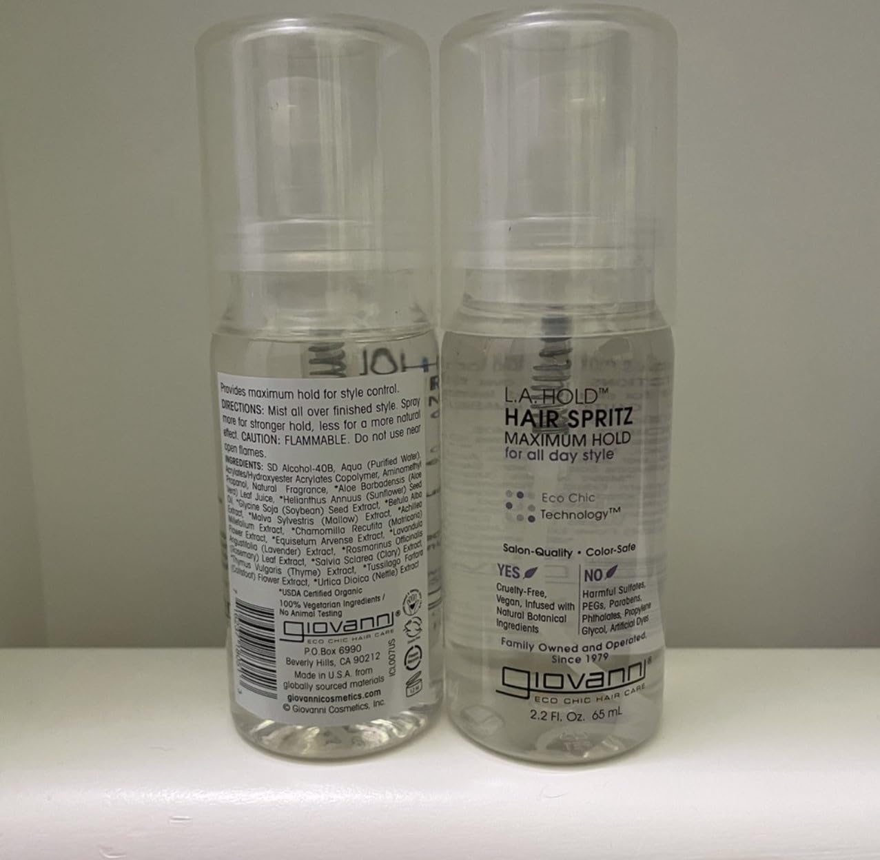 GIOVANNI HAIR CARE PRODUCTS HAIR SPRAY,L.A. HOLD, 2.2 FZ CASE_12
