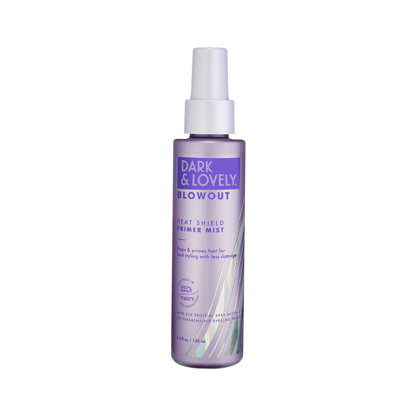 SoftSheen-Carson Dark and Lovely Blowout Heat Shield Hair Primer, Blow Dry Spray & Heat Protectant with Castor Oil, For Curly & All Hair Types, 4.4 fl