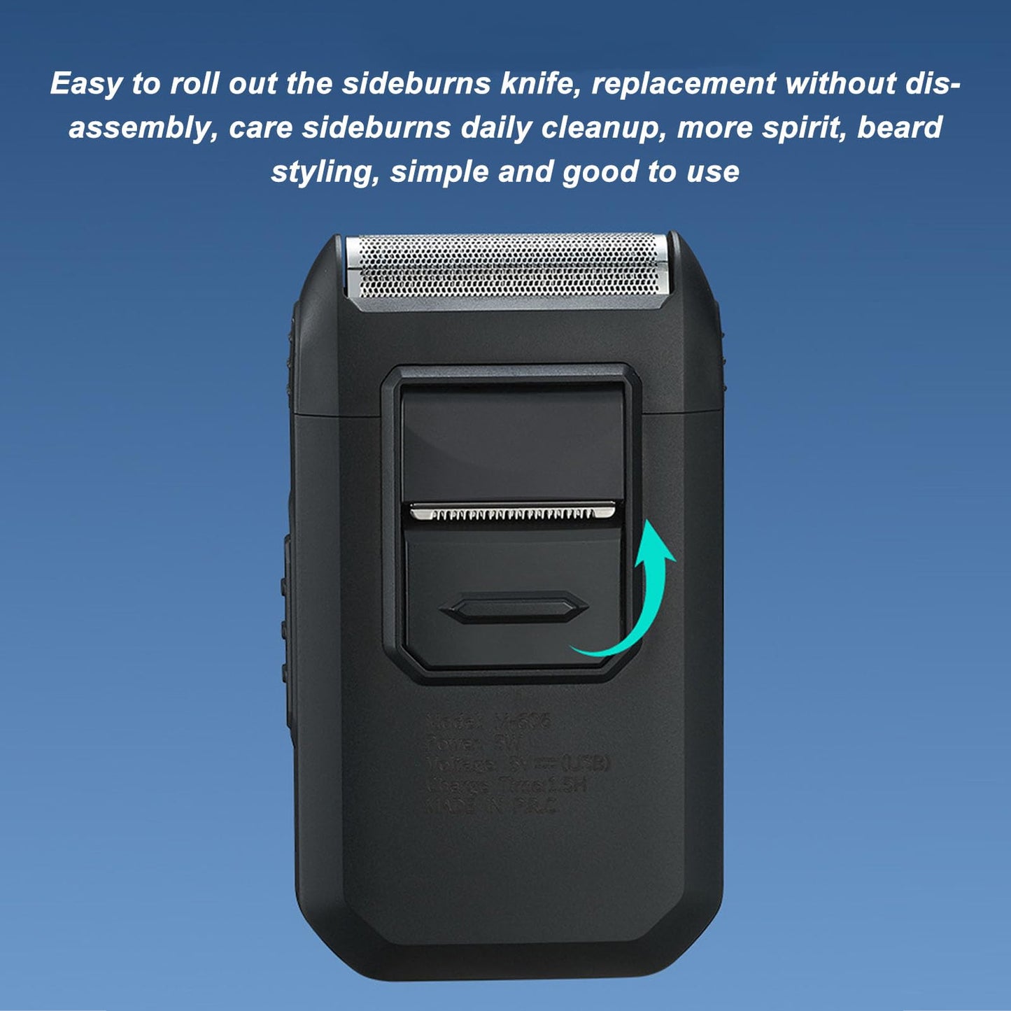 Srliya Beard Trimmer Versatile Removable Blades Portable Highly Efficient USB Charging Electric Beard Clipper for Men Beauty and Personal Care Srliya