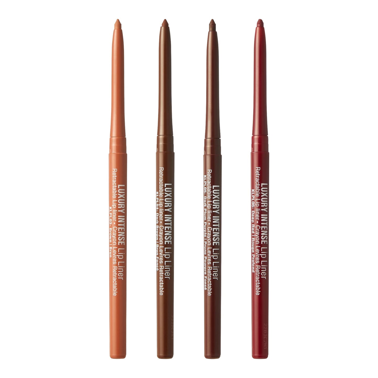 KISS NEW YORK Professional Lip Liner, Long-Lasting Luxury Intense Lipliner, Creamy Retractable Easy to Use Richly Pigmented Lip Liner Pencil 3 PCS (4