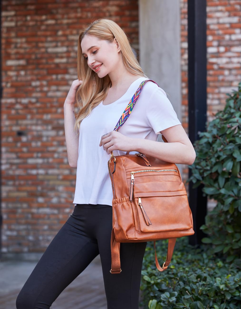 Dora & Liz Womens Backpack Purse Leather Fashion Travel Backpack Purse for Women Designer