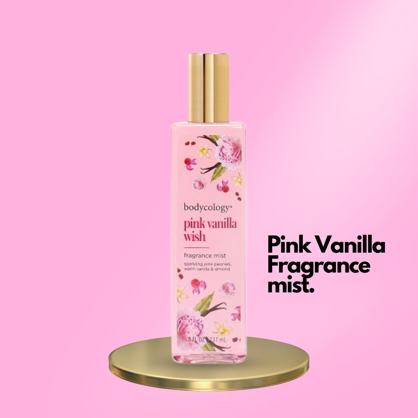 Bodycology Pink Vanilla Wish Fragrance Mist Women 8 oz