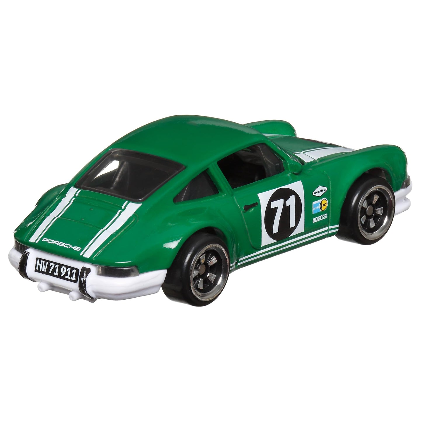 Hot Wheels 1971 Porsche 911 Green Vintage Racing Club 5/6