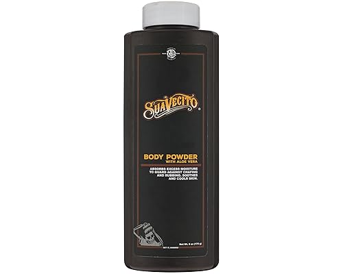 Suavecito Body Powder with Aloe Vera, 6 oz. - Original Scent - Provides Long Lasting Comfort & Protection, Eliminates Chafing & Rubbing, Guards