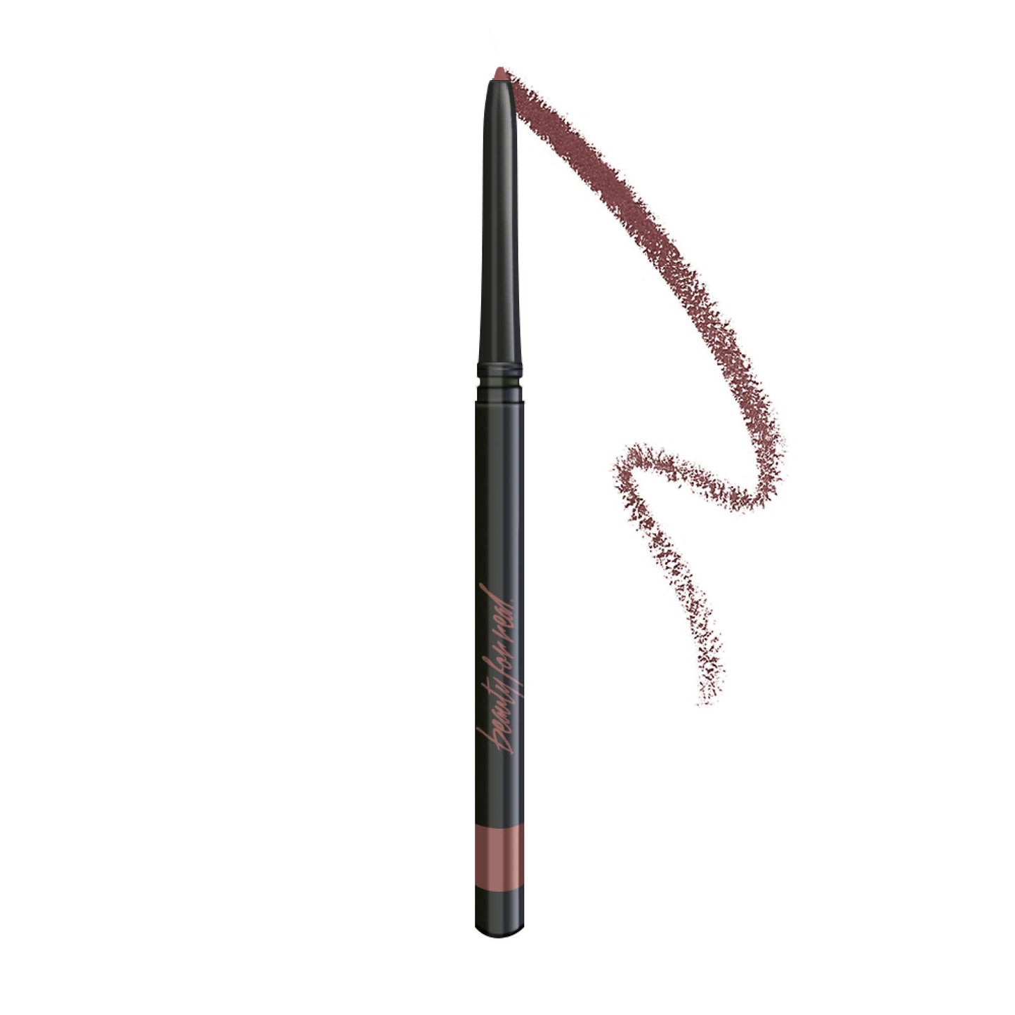 Beauty For Real D-Fine Lip Liner Pencil, Neutral Deep - Universal, Long-Wear Shade - Define, Enhance & Perfect Lip Shape - Creamy Texture for Easy