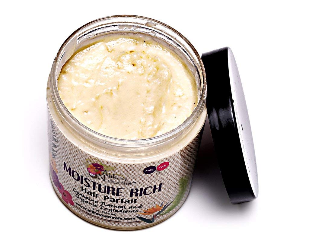 Alikay Naturals Moisturizer Rich Hair Parfait Natural Shea Butter, Argan Oil & Coconut Oil 8 Ounce