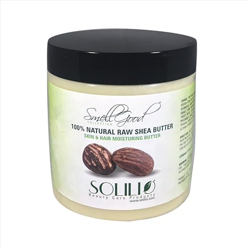 SmellGood - African Shea Butter Ivory Unrefined 16oz Creamy PACK OF 4