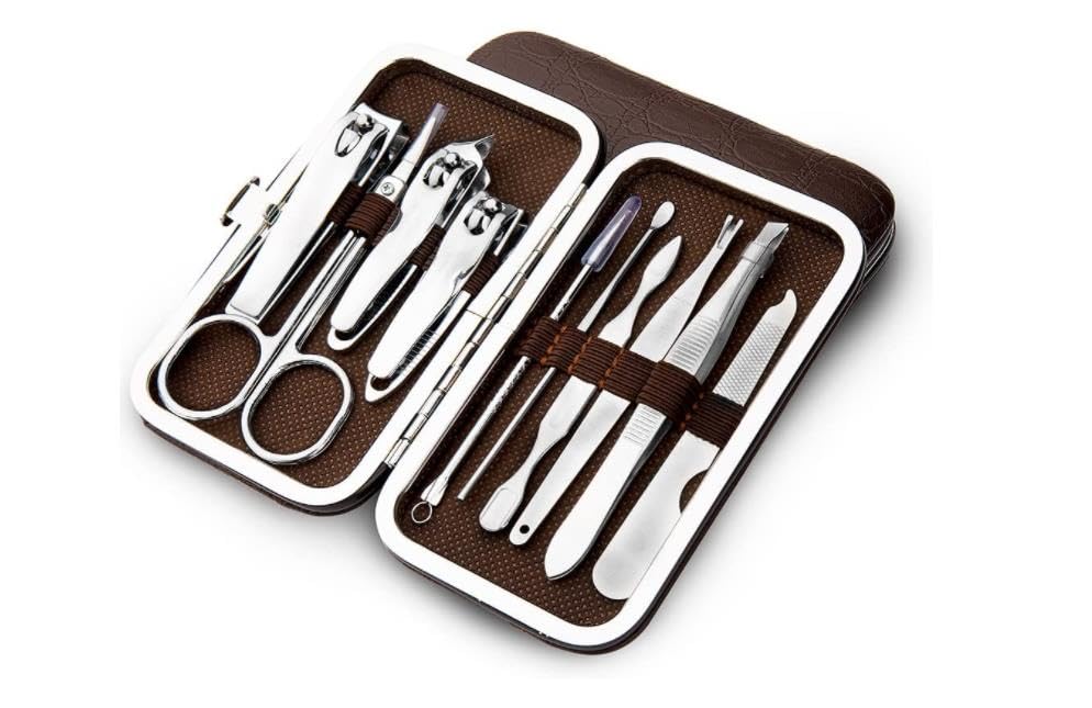 10 PCS Manicure Pedicure Set Nail Clippers - Stainless Steel Manicure Kit - Tools for Nail,Cutter Kitsfor Women or Men,Includes Cuticle Remover