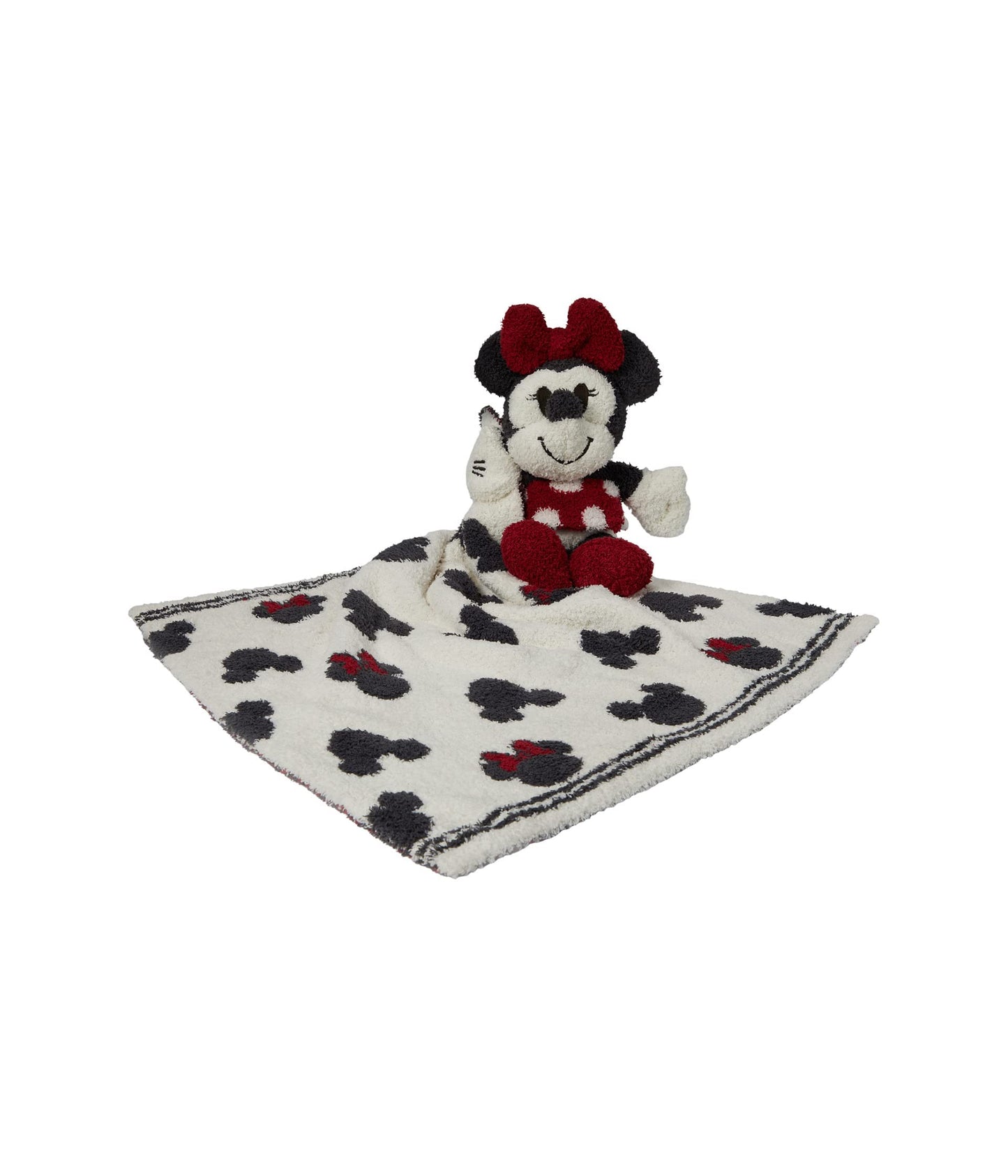 Barefoot Dreams CozyChic Disney Classic Minnie Mouse Buddie Blanket and Toy, Cream Multi 31 Count