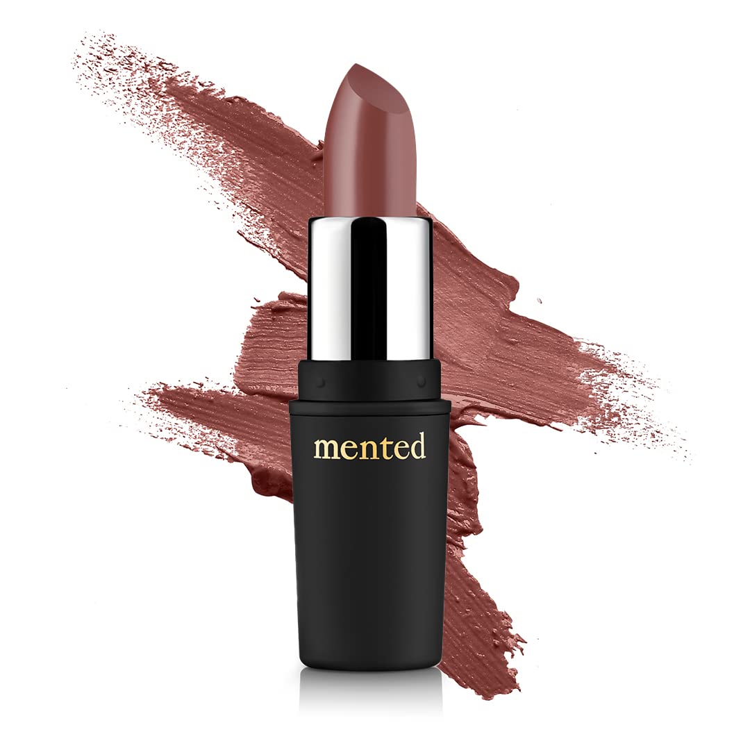 Mented Cosmetics Nude Lipstick for Women, Semi-Matte Long-Lasting Lip Stick, Moisturizing Vegan, Paraben & Cruelty-Free, Enhances All Complexions,